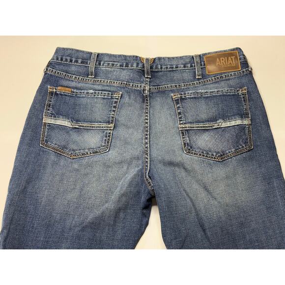 Ariat Denim Men's M4 Low Rise Straight Leg Blue Denim Jeans - Size 38x28.5 - Picture 5 of 9